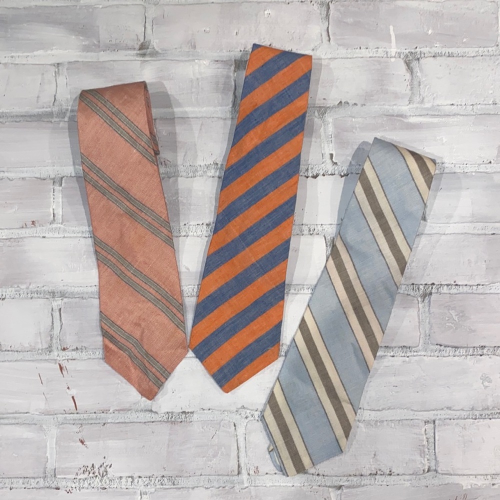 Striped Mallory & church and Tango men’s tie bundle